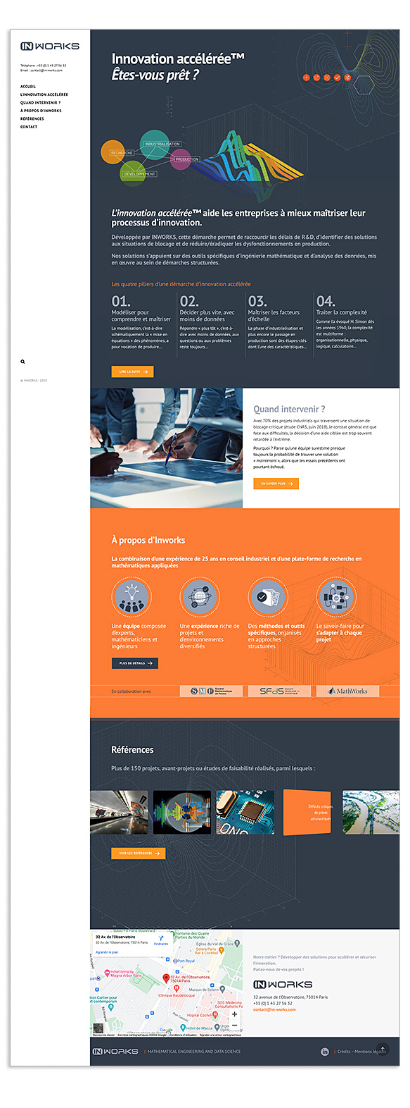 site internet Inworks Intelligence Artificielle | Graphiste Montreuil Marie Cayet