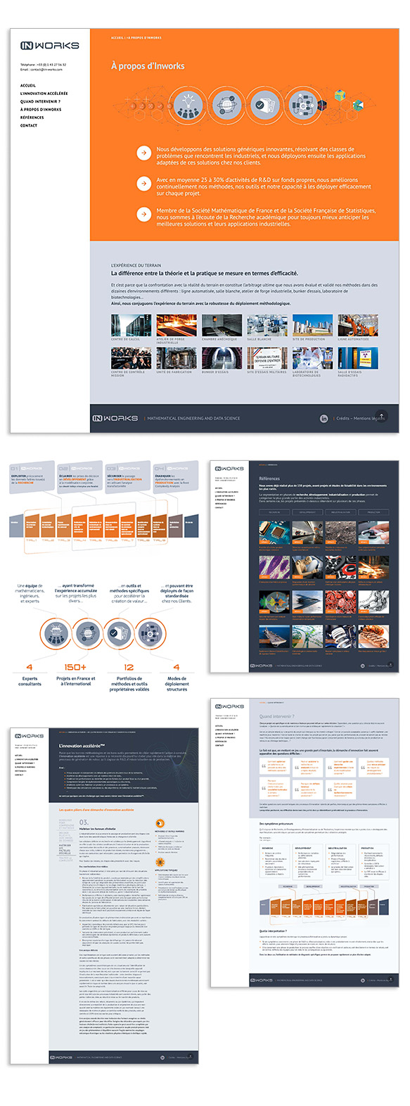site internet Inworks Intelligence Artificielle | Graphiste Montreuil Marie Cayet