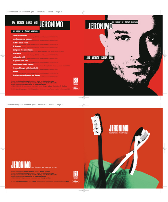 Pochette carton Jeronimo promo | Marie Cayet / artkas