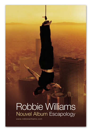 affiche Robbie Williams  | graphisme © Marie Cayet