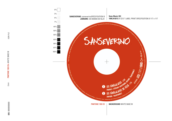 Pochette carton disque Sanveverino | Marie Cayet / artkas